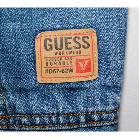 Guess Workwear Original Design Blue Carpenter Jeans Mens 33 x 33 - Picture 10 of 11